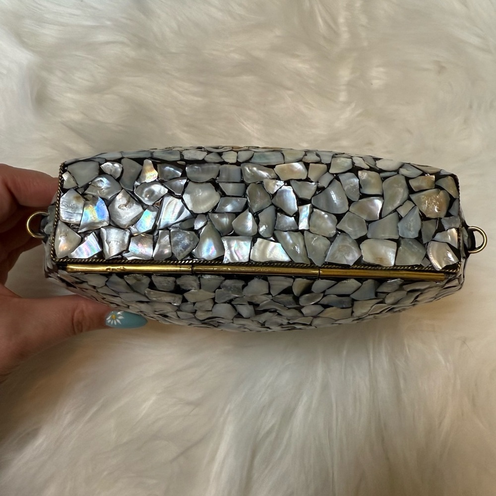 RAMLA Handmade Mosaic Clutch Shoulder Bag - Picture 4 of 9